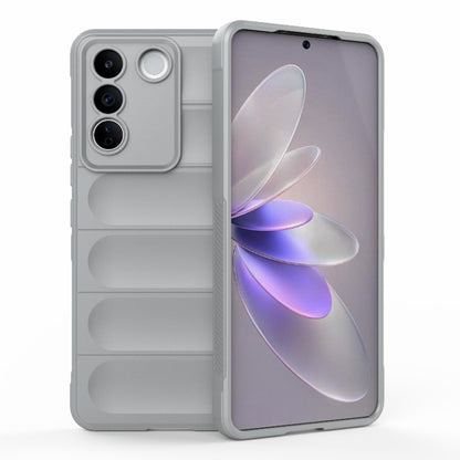 For vivo S16e 5G Magic Shield TPU + Flannel Phone Case(Grey) - vivo Cases by buy2fix | Online Shopping UK | buy2fix