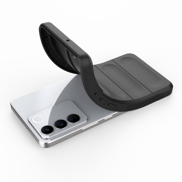 For vivo S16e 5G Magic Shield TPU + Flannel Phone Case(Dark Green) - vivo Cases by buy2fix | Online Shopping UK | buy2fix