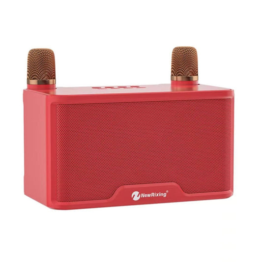 NewRixing NR8088 Wireless Microphone TWS Handheld Noise Reduction Smart Bluetooth Speaker(Red) - Desktop Speaker by NewRixing | Online Shopping UK | buy2fix