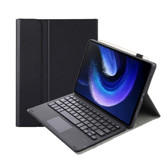 For Xiaomi Pad 6 / Pad 6 Pro A0N7-A Lambskin Texture Ultra-thin Bluetooth Keyboard Leather Case with Touchpad(Black) - Others Keyboard by buy2fix | Online Shopping UK | buy2fix