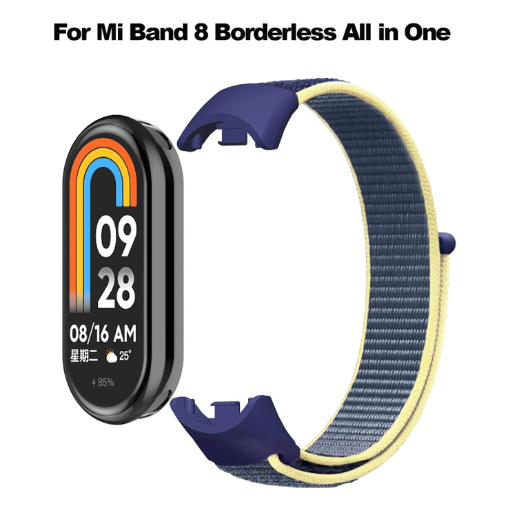 For Xiaomi Mi Band 8 Loop Nylon Watch Band(Blue Sea Color) - Watch Bands by buy2fix | Online Shopping UK | buy2fix