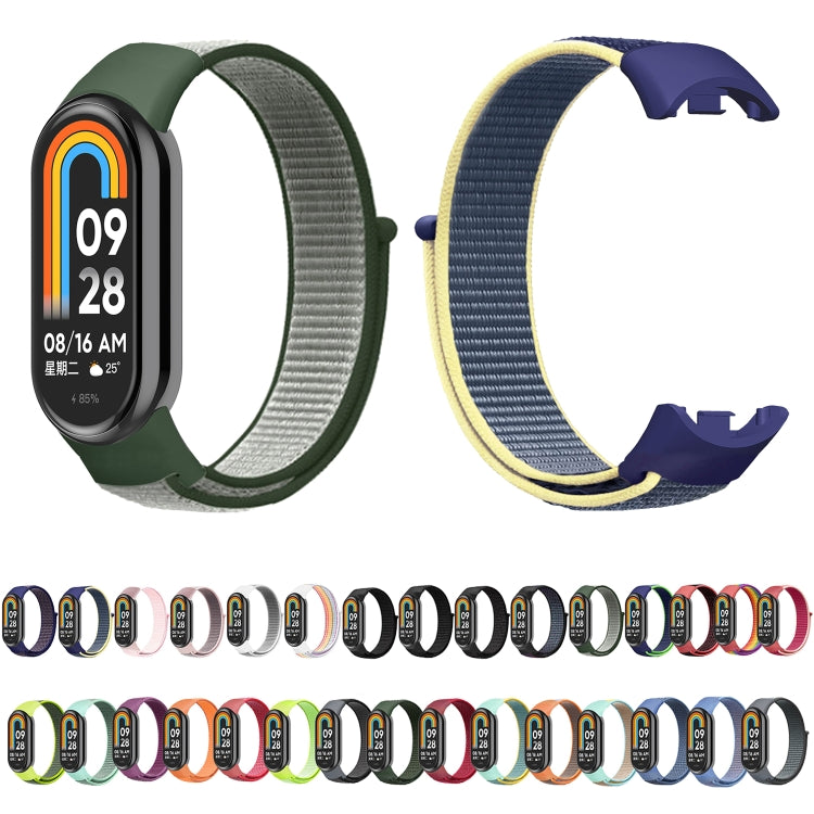 For Xiaomi Mi Band 8 Loop Nylon Watch Band(Orange) - Watch Bands by buy2fix | Online Shopping UK | buy2fix