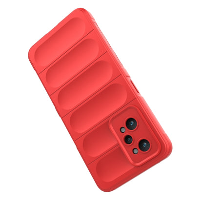 For Realme GT2 Magic Shield TPU + Flannel Phone Case(Red) - Realme Cases by buy2fix | Online Shopping UK | buy2fix