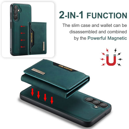 For Samsung Galaxy A15 5G / A15 4G DG.MING M2 Series 3-Fold Multi Card Bag + Magnetic Phone Case(Green) - Galaxy Phone Cases by DG.MING | Online Shopping UK | buy2fix