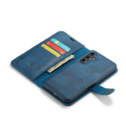 For Samsung Galaxy A34 5G DG.MING Crazy Horse Texture Detachable Magnetic Leather Case(Blue) - Galaxy Phone Cases by DG.MING | Online Shopping UK | buy2fix