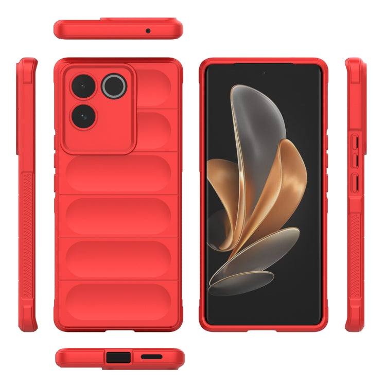 For vivo S17e Magic Shield TPU + Flannel Phone Case(Black) - vivo Cases by buy2fix | Online Shopping UK | buy2fix