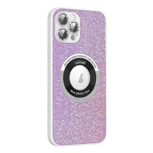 For iPhone 13 Pro Max Colorful Glitter Magnetic Magsafe TPU + PC Phone Case(Pink) - iPhone 13 Pro Max Cases by buy2fix | Online Shopping UK | buy2fix