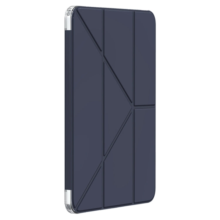 For iPad Air 11 2024 Mutural Deformation Stand Smart Leather Tablet Case(Dark Blue) - iPad Air 11 2024 Cases by Mutural | Online Shopping UK | buy2fix