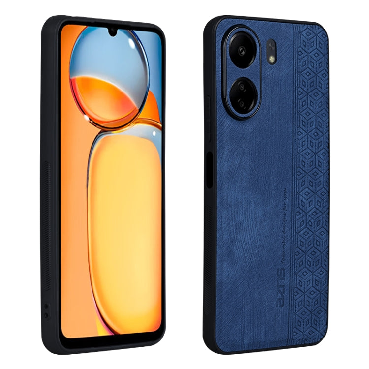 For Xiaomi Poco C65/Redmi 13C AZNS 3D Embossed Skin Feel Phone Case(Sapphire Blue) - 13C Cases by AZNS | Online Shopping UK | buy2fix