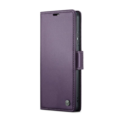 For Xiaomi Redmi Note 13 Pro+ 5G CaseMe 023 Butterfly Buckle Litchi Texture RFID Anti-theft Leather Phone Case(Pearly Purple) - Xiaomi Cases by CaseMe | Online Shopping UK | buy2fix