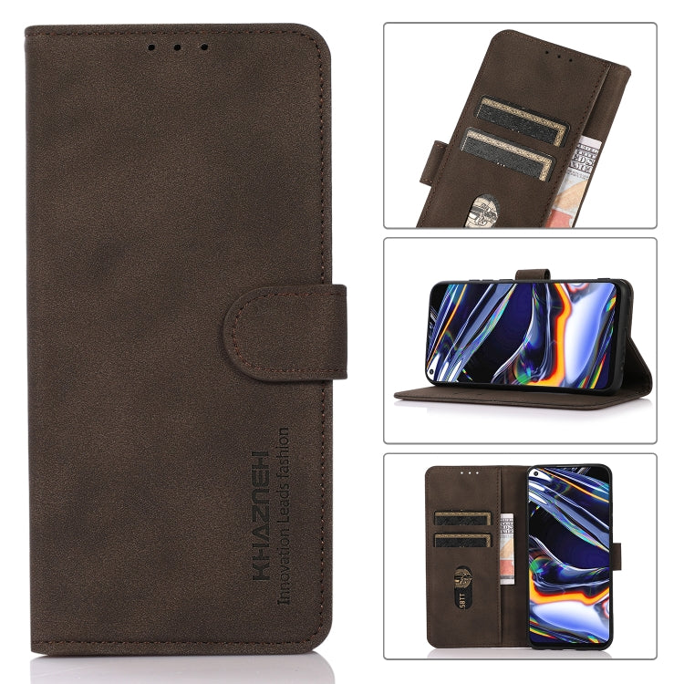 For Xiaomi Redmi 13C KHAZNEH Matte Texture Leather Phone Case(Brown) - 13C Cases by buy2fix | Online Shopping UK | buy2fix