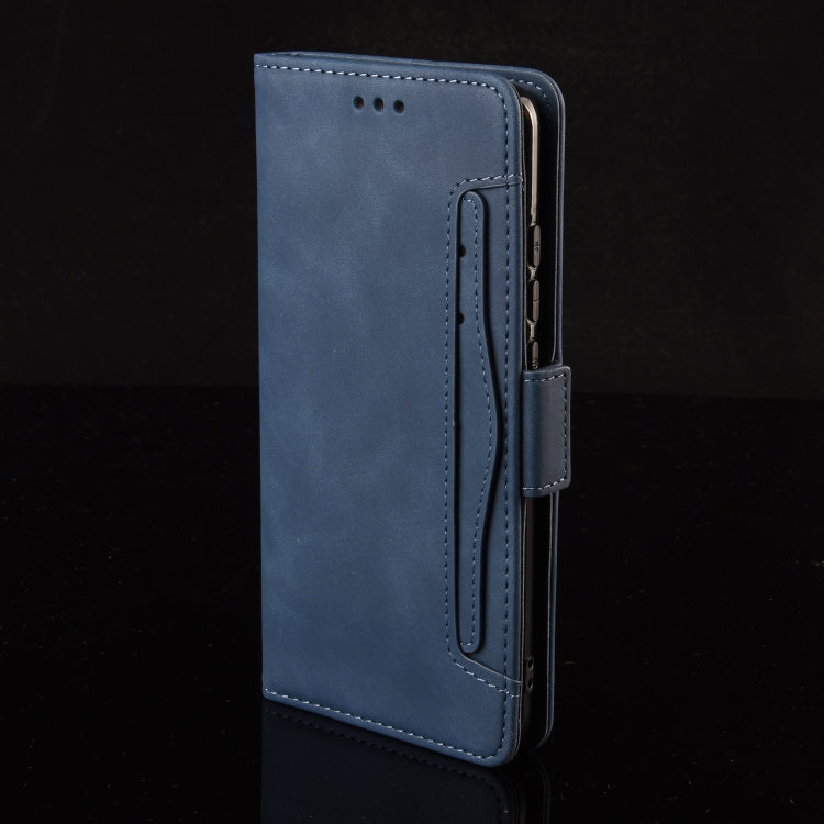 For Sony Xperia 1 VI 2024 Skin Feel Calf Texture Card Slots Leather Phone Case(Blue) - Sony Cases by buy2fix | Online Shopping UK | buy2fix