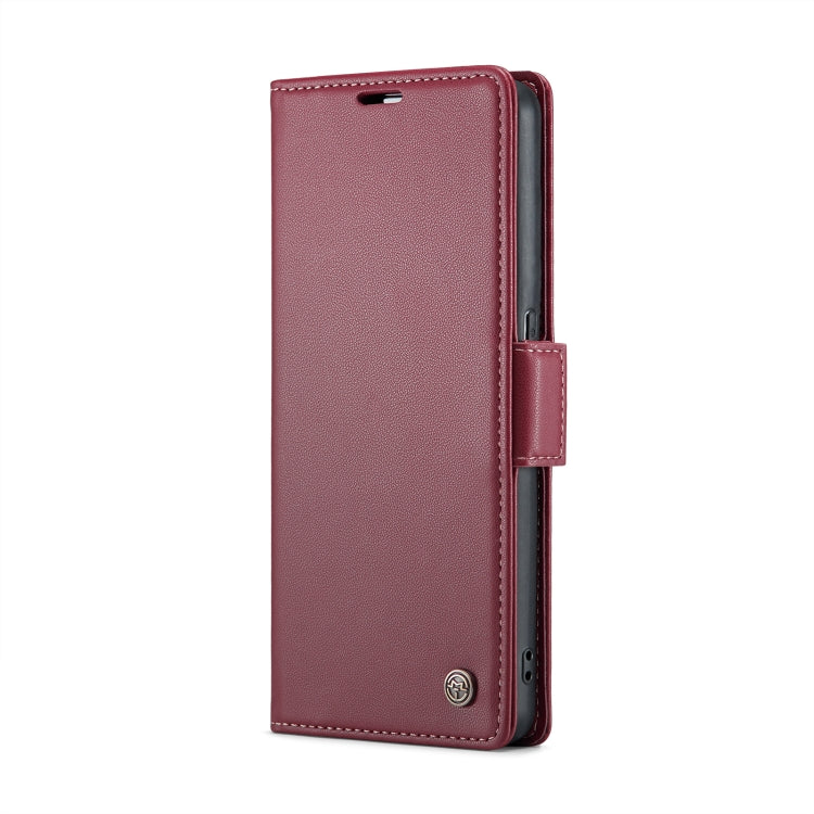 For OPPO F21 Pro 5G Globa/Reno8 Z Global CaseMe 023 Butterfly Buckle Litchi Texture RFID Anti-theft Leather Phone Case(Wine Red) - OPPO Cases by CaseMe | Online Shopping UK | buy2fix