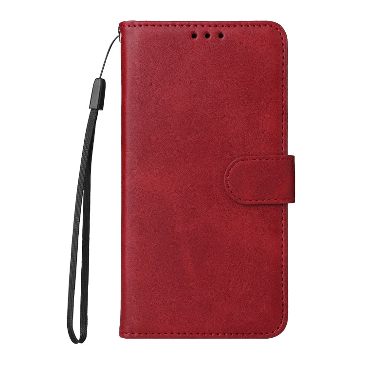 For Xiaomi Redmi K70E Classic Calf Texture Flip Leather Phone Case(Red) - K70E Cases by buy2fix | Online Shopping UK | buy2fix