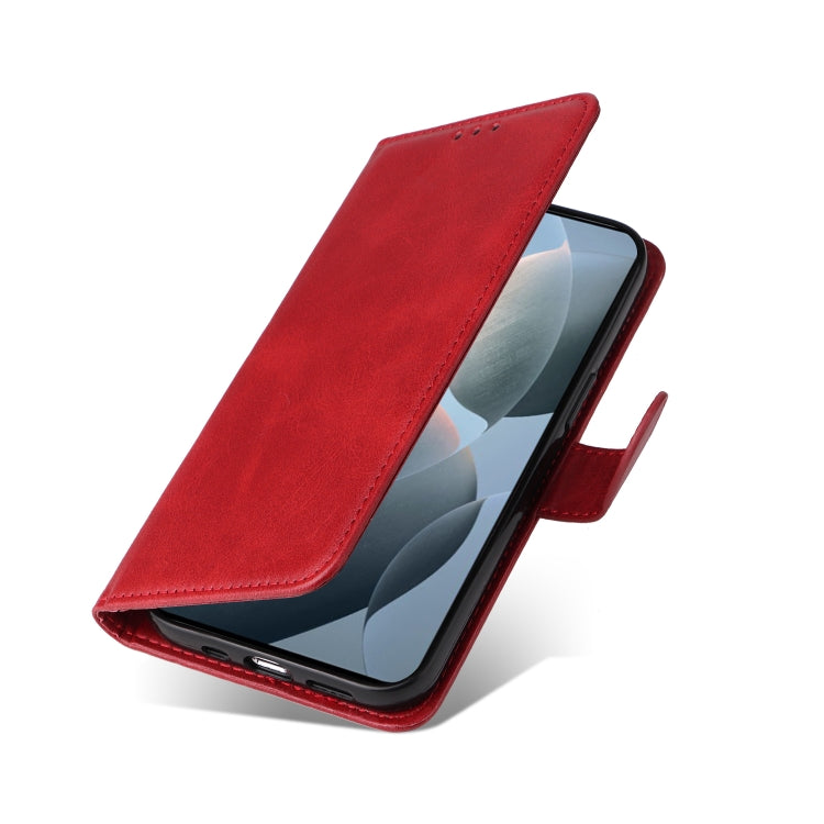 For Xiaomi Redmi K70E Classic Calf Texture Flip Leather Phone Case(Red) - K70E Cases by buy2fix | Online Shopping UK | buy2fix