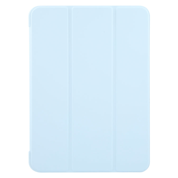 For iPad Air 13 2024 GEBEI 3-folding Holder Shockproof Flip Leather Tablet Case(Sky Blue) - iPad Air 13 2024 Cases by GEBEI | Online Shopping UK | buy2fix