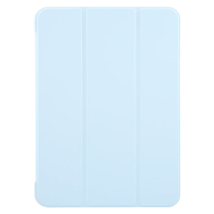 For iPad Air 13 2024 GEBEI 3-folding Holder Shockproof Flip Leather Tablet Case(Sky Blue) - iPad Air 13 2024 Cases by GEBEI | Online Shopping UK | buy2fix