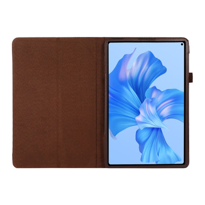 For Huawei MatePad Pro 11 2024 Litchi Texture Leather Tablet Case with Holder(Brown) - Huawei by buy2fix | Online Shopping UK | buy2fix