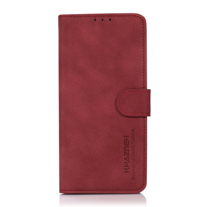 For iPhone 16 Pro Max KHAZNEH Matte Texture Leather Phone Case(Red) - iPhone 16 Pro Max Cases by buy2fix | Online Shopping UK | buy2fix