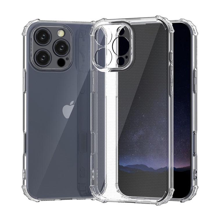 For iPhone 16 Pro Four-Corner Shockproof Clear TPU Phone Case(Transparent) - iPhone 16 Pro Cases by buy2fix | Online Shopping UK | buy2fix