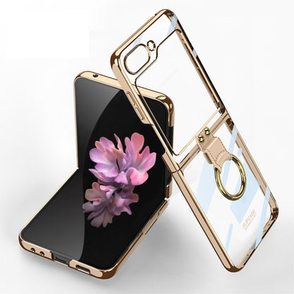 For Samsung Galaxy Z Flip6 GKK Electroplating Phone Case with Ring(Gold) - Galaxy Z Flip6 5G Cases by GKK | Online Shopping UK | buy2fix