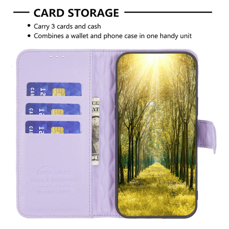 For iPhone 16 Diamond Lattice Wallet Flip Leather Phone Case(Purple) - iPhone 16 Cases by buy2fix | Online Shopping UK | buy2fix