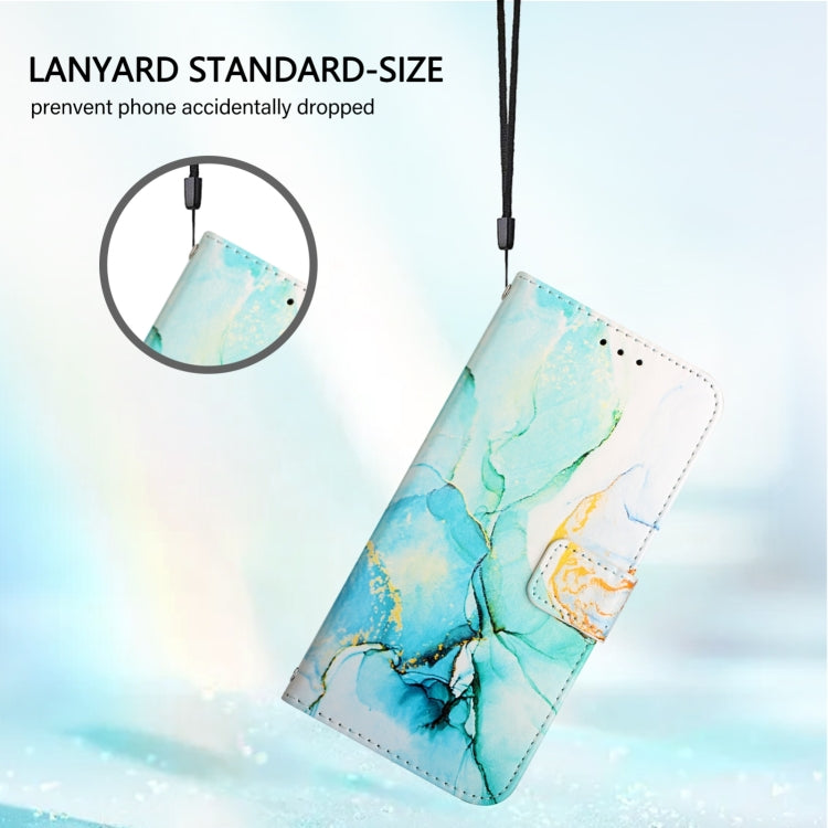 For iPhone 16 Pro Max PT003 Marble Pattern Flip Leather Phone Case(Green LS003) - iPhone 16 Pro Max Cases by buy2fix | Online Shopping UK | buy2fix