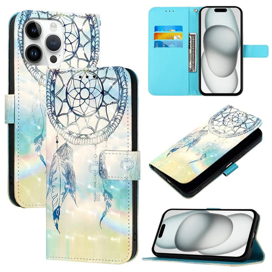 For iPhone 16 Pro Max 3D Painting Horizontal Flip Leather Phone Case(Dream Wind Chimes) - iPhone 16 Pro Max Cases by buy2fix | Online Shopping UK | buy2fix