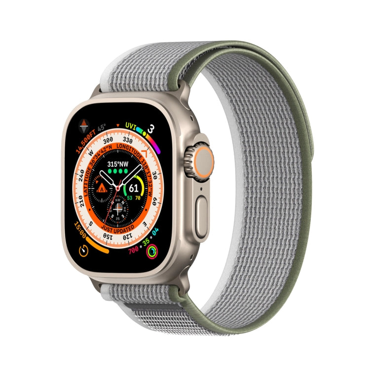 For Apple Watch 3 42mm DUX DUCIS YJ Series Nylon Watch Band(Green Grey) - Watch Bands by DUX DUCIS | Online Shopping UK | buy2fix