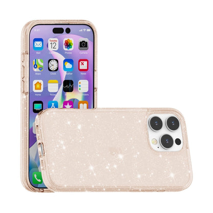 For iPhone 16 Pro Max Shockproof Terminator Glitter Powder Phone Case(Gold) - iPhone 16 Pro Max Cases by buy2fix | Online Shopping UK | buy2fix