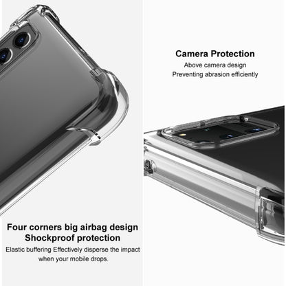 For Huawei Mate 60 Pro+ imak Shockproof Airbag TPU Phone Case(Transparent Black) - Huawei Cases by imak | Online Shopping UK | buy2fix