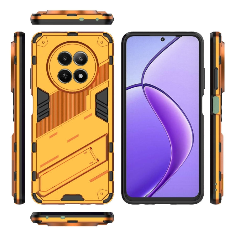 For Realme 12 5G Global Punk Armor 2 in 1 PC + TPU Phone Case with Holder(Orange) - Realme Cases by buy2fix | Online Shopping UK | buy2fix