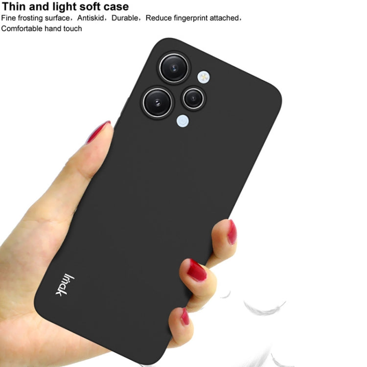 For Xiaomi Redmi 12 4G IMAK UC-3 Series Shockproof Frosted TPU Protective Phone Case(Black) - Xiaomi Cases by imak | Online Shopping UK | buy2fix