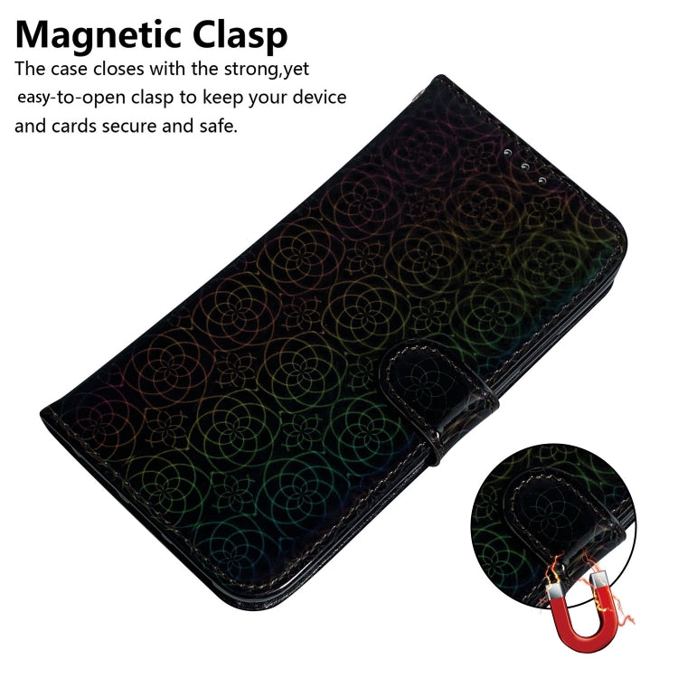 For Xiaomi Redmi K70E / Poco X6 Pro Colorful Magnetic Buckle Leather Phone Case(Black) - K70E Cases by buy2fix | Online Shopping UK | buy2fix