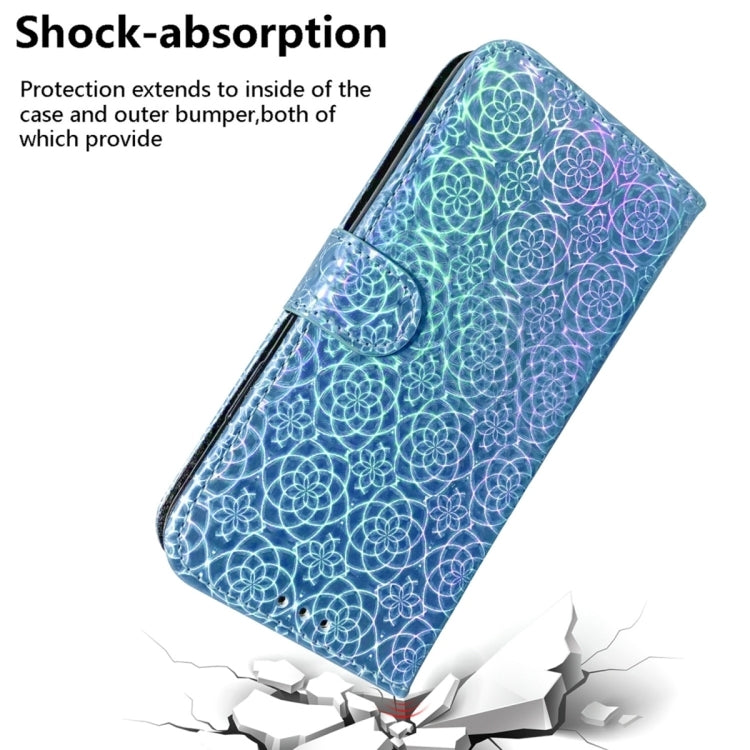 For Samsung Galaxy S24+ 5G Colorful Magnetic Buckle Leather Phone Case(Blue) - Galaxy S24+ 5G Cases by buy2fix | Online Shopping UK | buy2fix