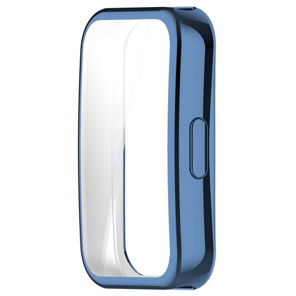 For Huawei Band 8 Full Coverage TPU Electroplating Watch Protective Case(Blue) - Watch Cases by buy2fix | Online Shopping UK | buy2fix