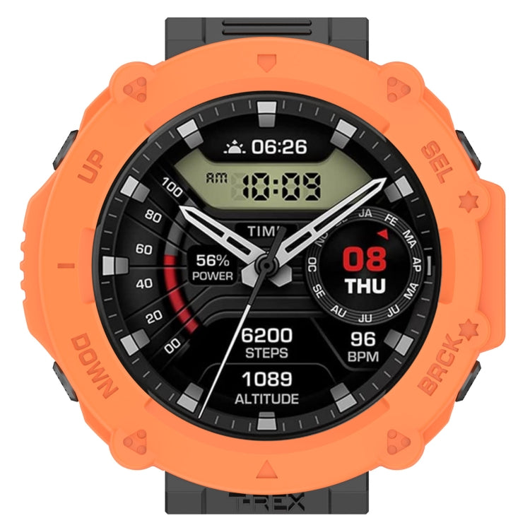 For Amazfit T-Rex Ultra Armor Hollow Watch Protective Case(Orange) - Watch Cases by buy2fix | Online Shopping UK | buy2fix