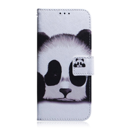 For iPhone 16 Pro Max Coloured Drawing Flip Leather Phone Case(Panda) - iPhone 16 Pro Max Cases by buy2fix | Online Shopping UK | buy2fix