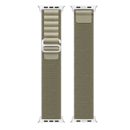 For Apple Watch Series 4 40mm DUX DUCIS GS Series Nylon Loop Watch Band(Olive) - Watch Bands by DUX DUCIS | Online Shopping UK | buy2fix