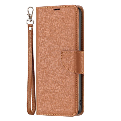 For Samsung Galaxy A34 5G Litchi Texture Pure Color Flip Leather Phone Case(Brown) - Galaxy Phone Cases by buy2fix | Online Shopping UK | buy2fix