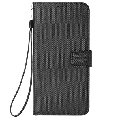 For Ulefone Note 16 Pro Diamond Texture Leather Phone Case(Black) - Ulefone Cases by buy2fix | Online Shopping UK | buy2fix