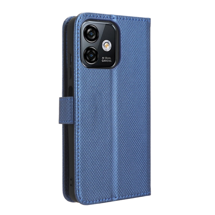 For Ulefone Note 16 Pro Diamond Texture Leather Phone Case(Blue) - Ulefone Cases by buy2fix | Online Shopping UK | buy2fix