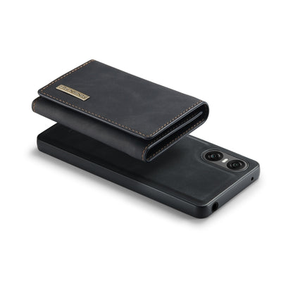 For Sony Xperia 10 VI DG.MING M1 Series 3-Fold Multi Card Wallet + Magnetic Phone Case(Black) - Sony Cases by DG.MING | Online Shopping UK | buy2fix