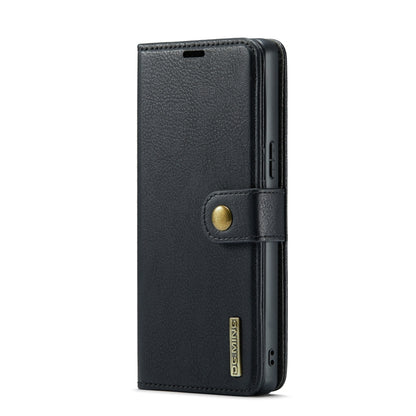 For Sony Xperia 10 VI DG.MING Crazy Horse Texture Detachable Magnetic Leather Phone Case(Black) - Sony Cases by DG.MING | Online Shopping UK | buy2fix