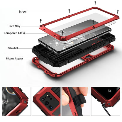 For Samsung Galaxy S20 Plus R-JUST Waterproof Shockproof Dustproof Metal + Silicone Protective Case(Red) - Galaxy Phone Cases by R-JUST | Online Shopping UK | buy2fix