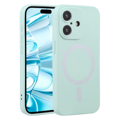 For iPhone 16 Liquid Silicone Magsafe Phone Case(Light Cyan) - iPhone 16 Cases by buy2fix | Online Shopping UK | buy2fix