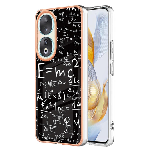 For Honor 90 5G Electroplating Marble Dual-side IMD Phone Case(Equation) - Honor Cases by buy2fix | Online Shopping UK | buy2fix