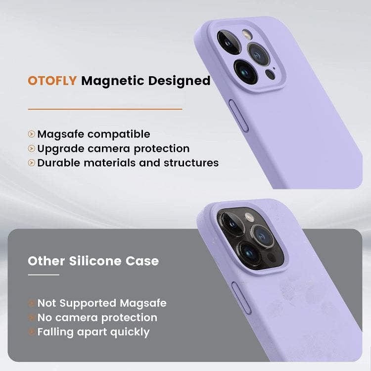 For iPhone 13 LK MagSafe Magnetic Silicone Phone Case(Purple) - iPhone 13 Cases by buy2fix | Online Shopping UK | buy2fix