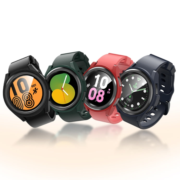 For Samsung Galaxy Watch 6 Classic 43mm Half-inclusive PC Watch Protective Case(Black) - Watch Cases by buy2fix | Online Shopping UK | buy2fix