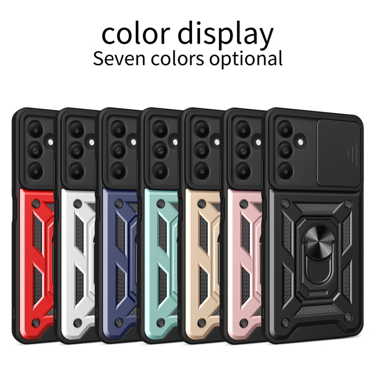 For Samsung Galaxy A15 Sliding Camera Cover Design TPU+PC Phone Case(Black) - Galaxy Phone Cases by buy2fix | Online Shopping UK | buy2fix